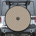 Camping Fire Pattern Print Tire Cover With Camera Hole