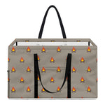 Camping Fire Pattern Print Utility Tote Bag
