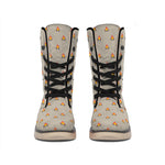 Camping Fire Pattern Print Winter Boots