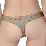 Camping Fire Pattern Print Women's Thong