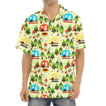 Camping Picnic Pattern Print Aloha Shirt