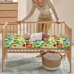 Camping Picnic Pattern Print Baby Crib Sheet