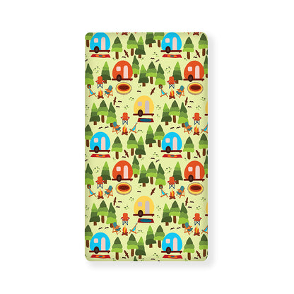 Camping Picnic Pattern Print Baby Crib Sheet