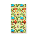 Camping Picnic Pattern Print Baby Crib Sheet