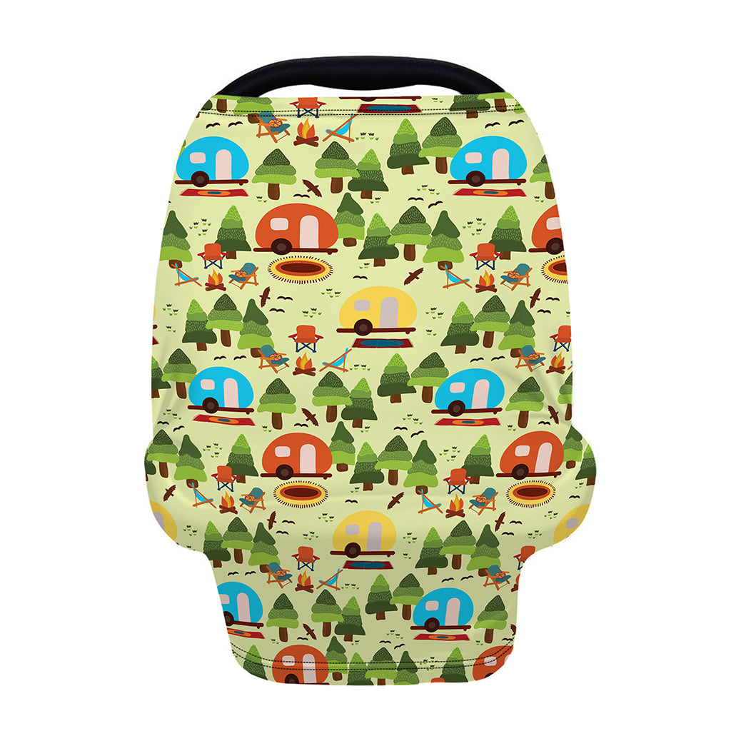 Camping Picnic Pattern Print Baby Seat Cover