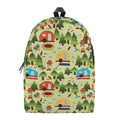 Camping Picnic Pattern Print School Backpack