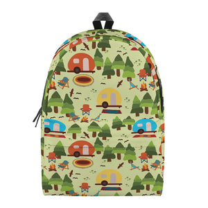 Camping Picnic Pattern Print Backpack