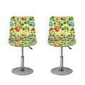 Camping Picnic Pattern Print Bar Stool Covers