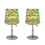 Camping Picnic Pattern Print Bar Stool Covers