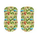 Camping Picnic Pattern Print Bar Stool Covers