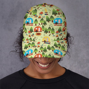 Camping Picnic Pattern Print Baseball Cap