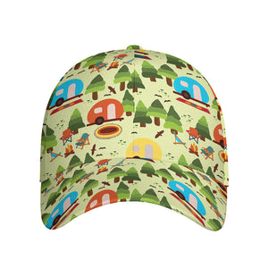 Camping Picnic Pattern Print Baseball Cap