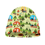 Camping Picnic Pattern Print Beanie
