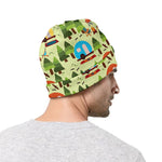 Camping Picnic Pattern Print Beanie