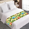 Camping Picnic Pattern Print Bed Runner