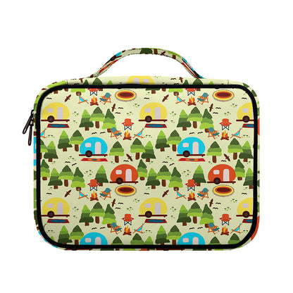 Camping Picnic Pattern Print Briefcase Bible Bag