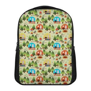 Camping Picnic Pattern Print Casual Backpack