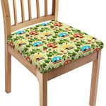 Camping Picnic Pattern Print Chair Cushion Cover
