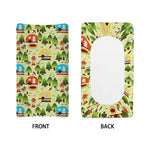 Camping Picnic Pattern Print Changing Pad Cover