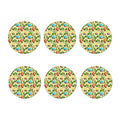 Camping Picnic Pattern Print Coaster Set