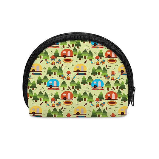 Camping Picnic Pattern Print Coin Purse