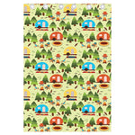 Camping Picnic Pattern Print Curtain