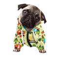 Camping Picnic Pattern Print Dog Zip Up Hoodie