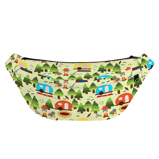 Camping Picnic Pattern Print Fanny Pack