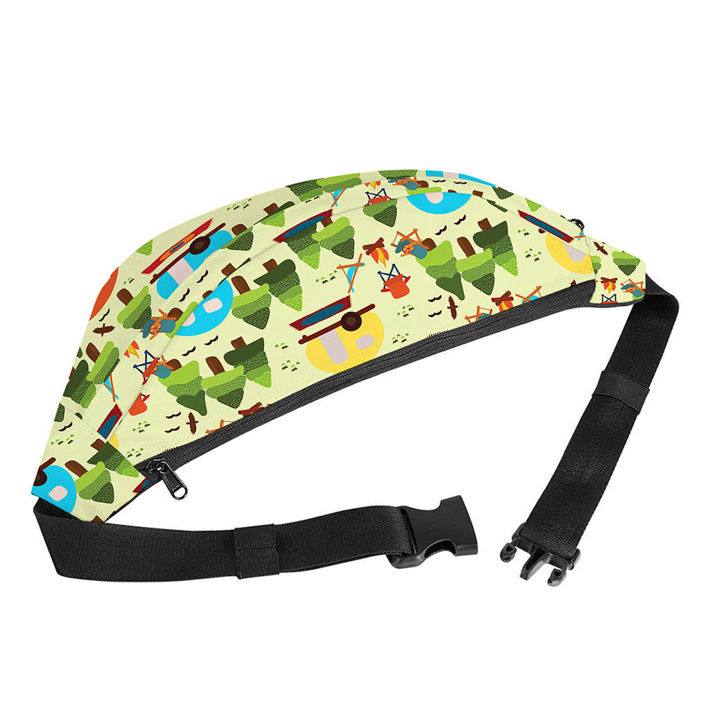 Camping Picnic Pattern Print Fanny Pack