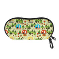 Camping Picnic Pattern Print Glasses Case