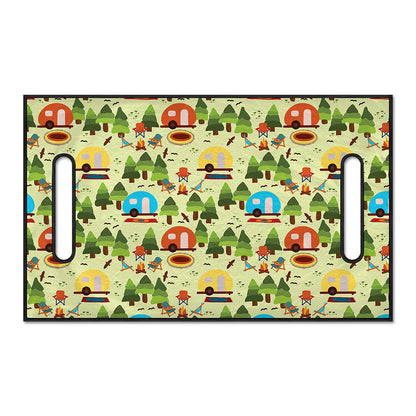 Camping Picnic Pattern Print Golf Cart Seat Cover