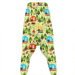 Camping Picnic Pattern Print Hammer Pants