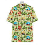 Camping Picnic Pattern Print Hawaiian Shirt