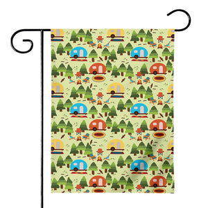 Camping Picnic Pattern Print House Flag