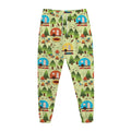 Camping Picnic Pattern Print Jogger Pants