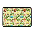 Camping Picnic Pattern Print Kitchen Mat