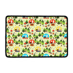 Camping Picnic Pattern Print Kitchen Mat