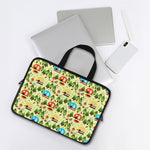 Camping Picnic Pattern Print Laptop Sleeve With Handle