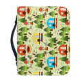 Camping Picnic Pattern Print Leather Bible Cover