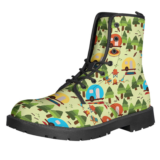 Camping Picnic Pattern Print Backpack