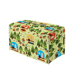 Camping Picnic Pattern Print Leather Tissue Box Cover