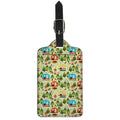Camping Picnic Pattern Print Luggage Tag