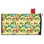 Camping Picnic Pattern Print Mailbox Cover