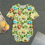 Camping Picnic Pattern Print Men's Bodysuit