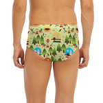 Camping Picnic Pattern Print Men's Briefs