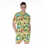 Camping Picnic Pattern Print Men's Rompers