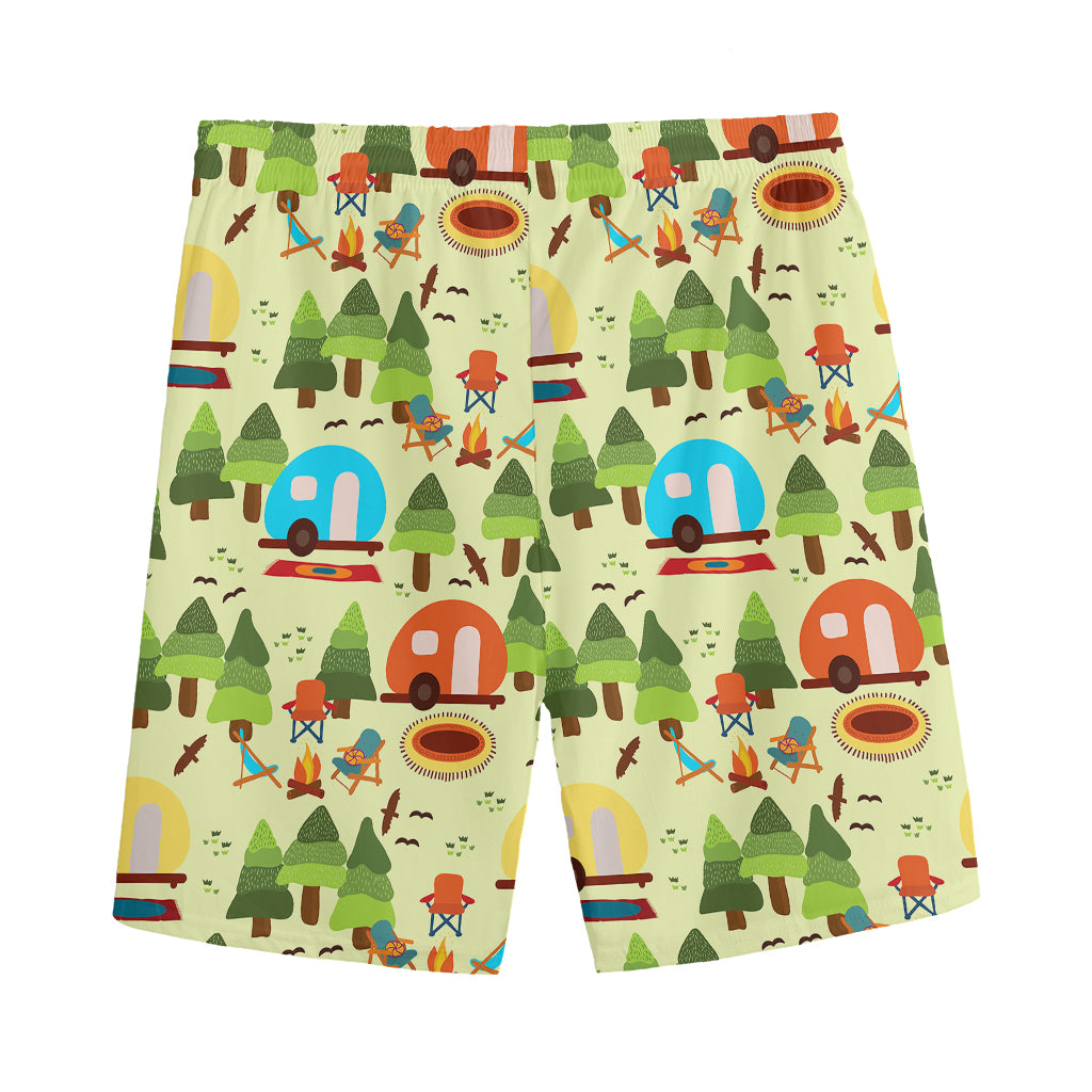 Camping Picnic Pattern Print Men's Sports Shorts