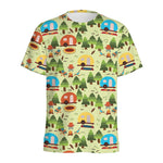 Camping Picnic Pattern Print Men's Sports T-Shirt