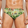 Camping Picnic Pattern Print Men's Swim Briefs