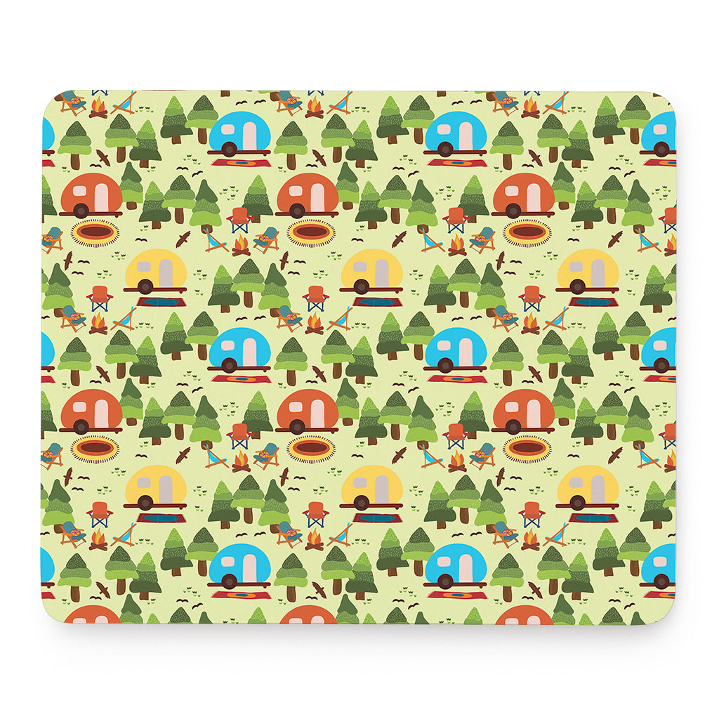 Camping Picnic Pattern Print Mouse Pad